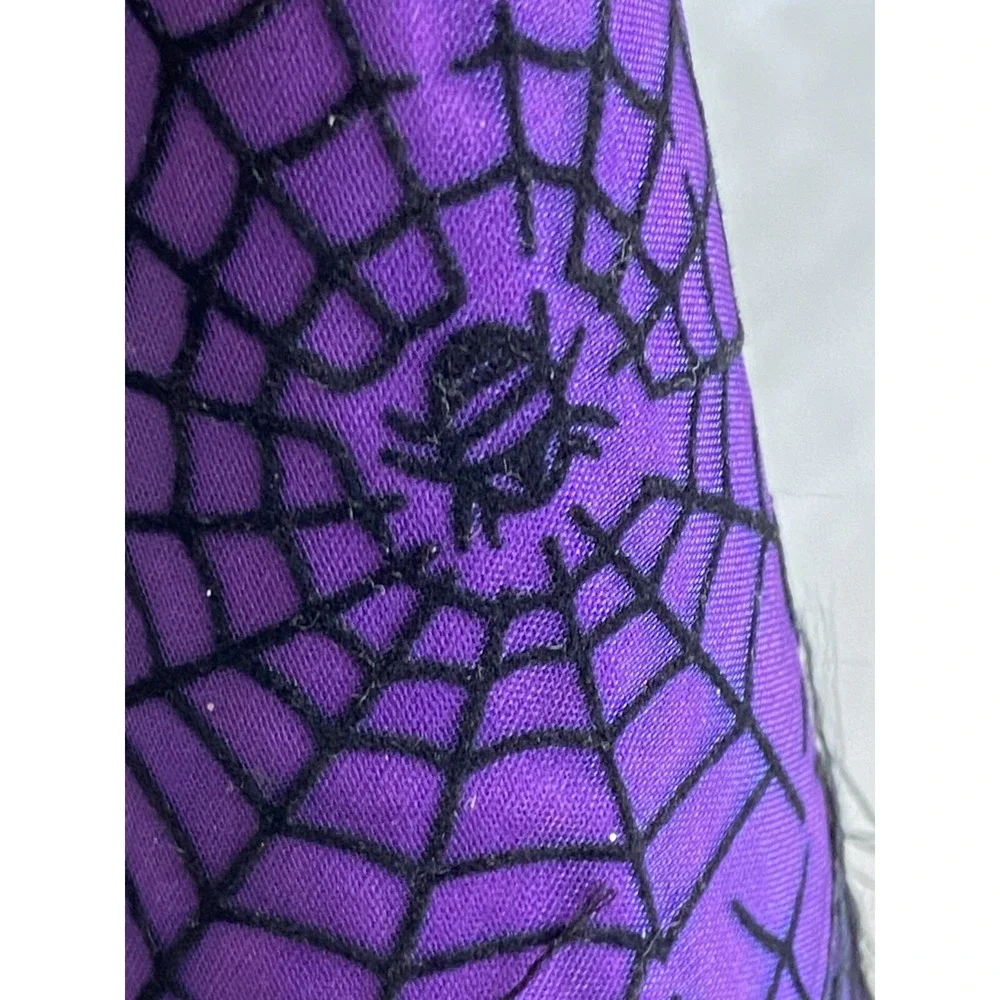 Katherine's Collection ~ CANDY CONTAINER Cone HALLOWEEN Purple Black Spider Web